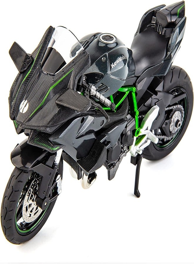 KENIRY Police Motorcycle Toy - Pull Back Motorcycle Toys, Tiny Gift with Music Lighting, Latte Motorcycles Toy for Kids Boys Age 3-8 Year Old [Multicolor] (Ninja Bike-Black) - Image 1